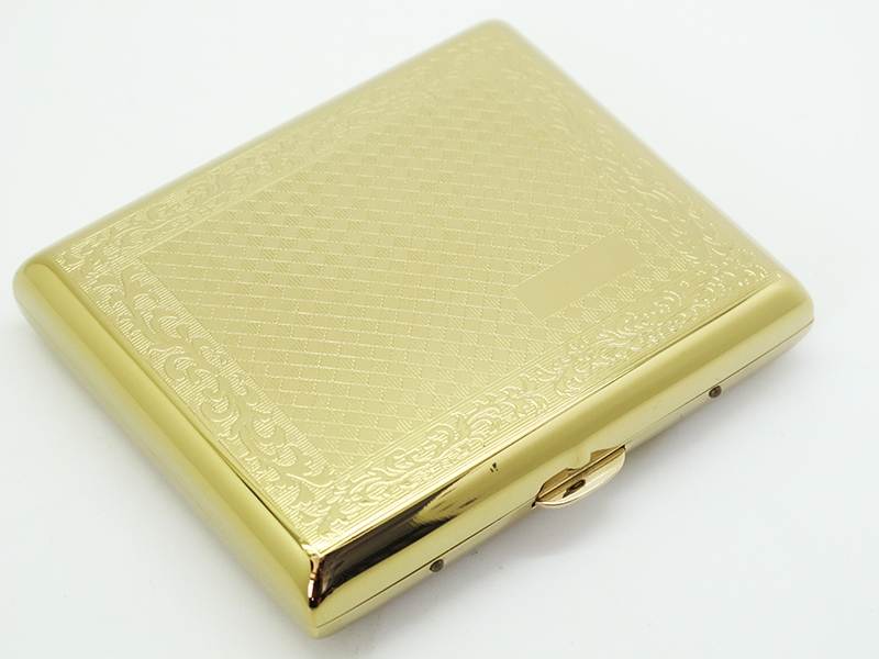 Premium Gold Stainless Steel Cigarette Case G2