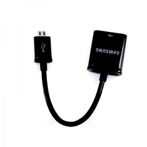 Samsung USB Female to Micro USB OTG Connector for Galaxy S4 S5 Note 2 3 Black