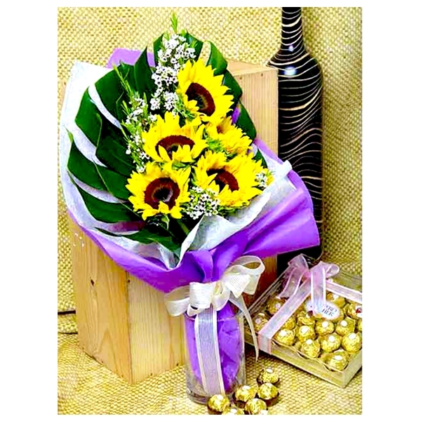 HB015 Sunflowers (Flower Bouquet)
