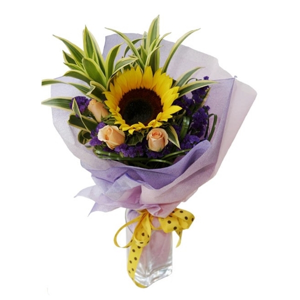 HB090 Sunflowers & Roses (Flower Bouquet)