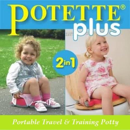 Potette Plus 2-in-1 Portable Travel Potty and Training Seat