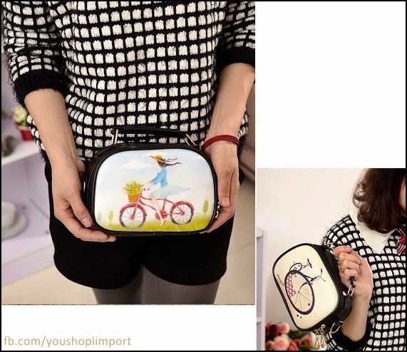 Trendy Authentic Bag Fashion Doodle for Women - Bicycle