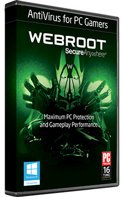 SecureAnywhere® AntiVirus for PC Gamers Maximum PC protection and gameplay performance.