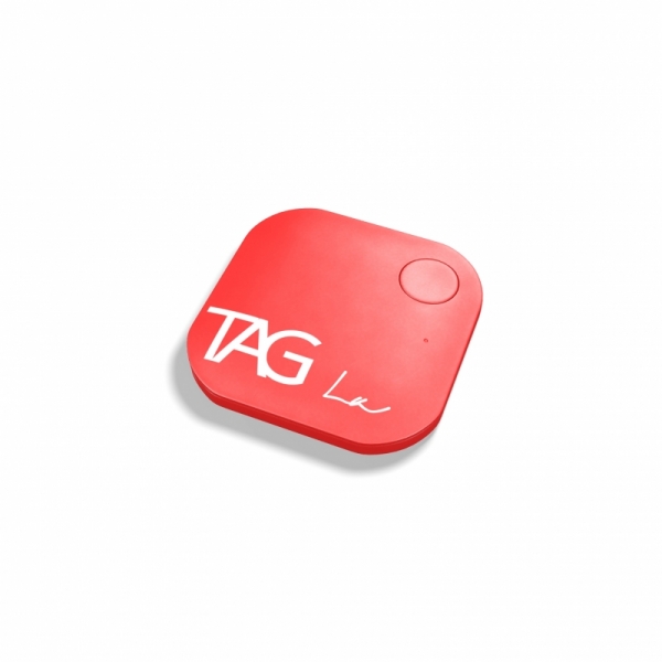 TAG La Bluetooth Tracker Key Finder Item Finder Anti lost alarm device for Security-Key Locator, Wallet Tracker, Phone Finder, Selfie Remote (RED)