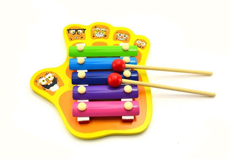 Five Figure Hand Knock Xylophone Music Toys