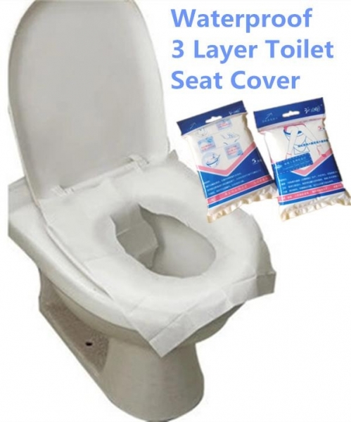 Waterproof Disposable Toilet Seat Cover Practical Hygiene * 5 Sheets
