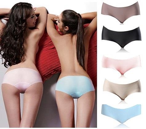 Seamless Ice Silk Panties Underwear Brief Prevents Visible Panty Lines