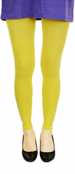 Fashion Quality Leggings Sheer Yellow (Ankle Length)