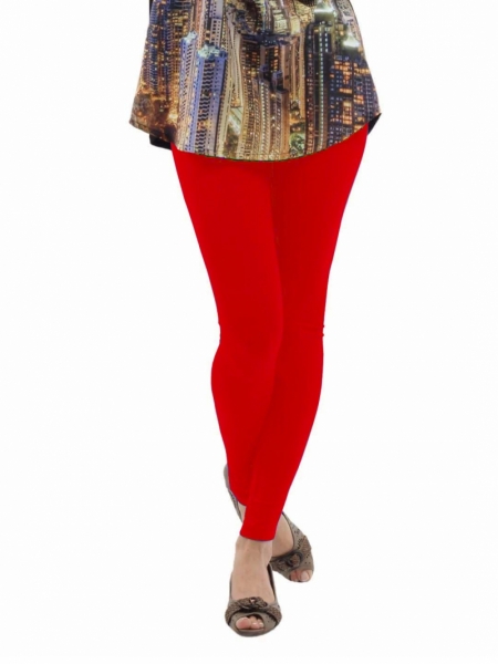 Fashion Quality Leggings Sheer Red (Ankle Length)