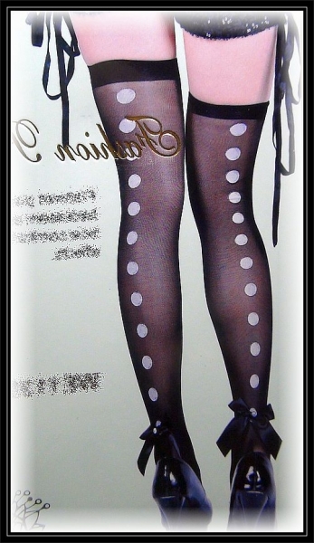 Sexy Back Polka Dot Design Stockings