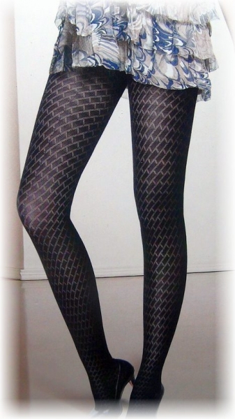 Fashion Pantyhose Classic Jacquard With Exotic Pattern Design 280D