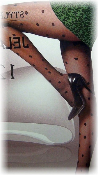 Fashion Pantyhose With Multiple Polka Dots Design 12D
