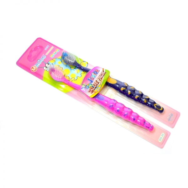 Kids Nano Antibacterial Toothbrush 2 In 1 Value Pack