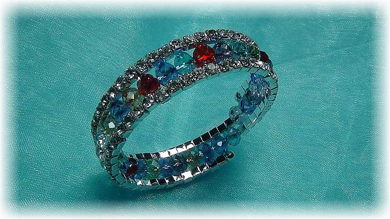 Fashion Silver Crystal With Multi-Color Bracelets