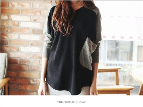 Trendy Mix Color Casual Top With Pocket