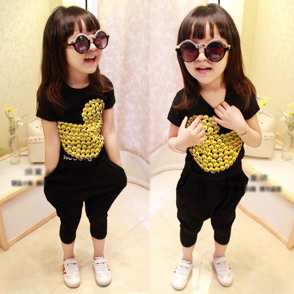 kids yellow duck shirt and lazy pant