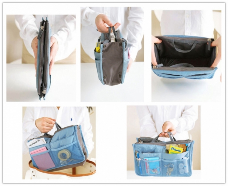 Handbag Pouch Bags in Bag Purse Organiser Travel Cosmetic Insert Bag