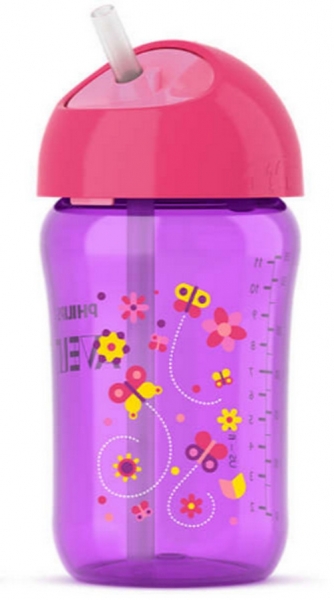 avent straw bottle