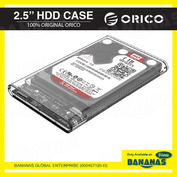 100% Original Orico 2139U3 2.5 Inch Transparent SATA To USB 3.0 Hard Drive Enclosure HDD Case Casing