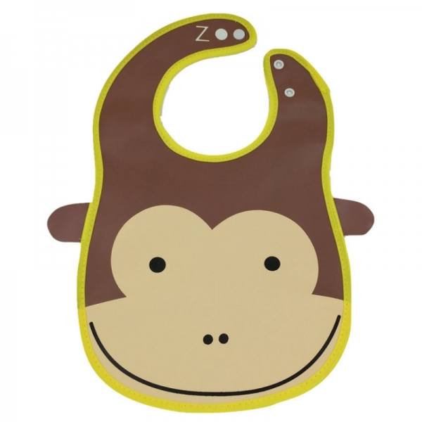 Monkey Waterproof PVC Baby Bib BB04 Monkey