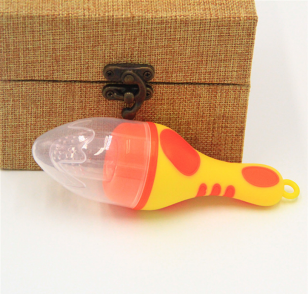 Baby Bite Food Feeder New Design Yellow S