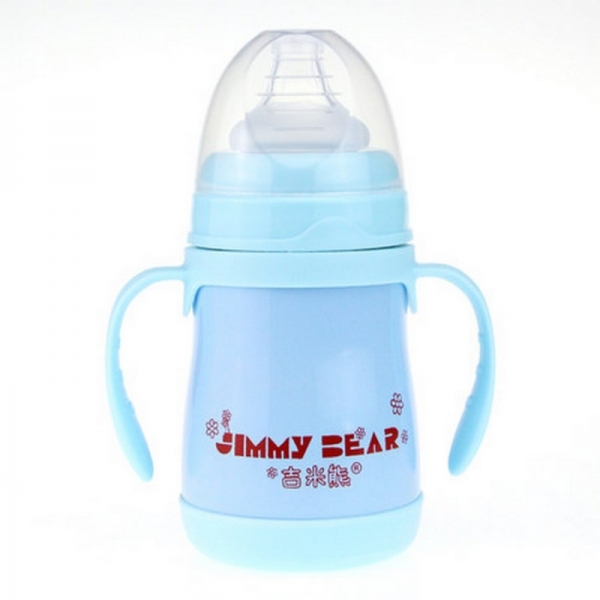 Jimmy Bear 2 in 1 Thermal Bottle 240ml (Blue)