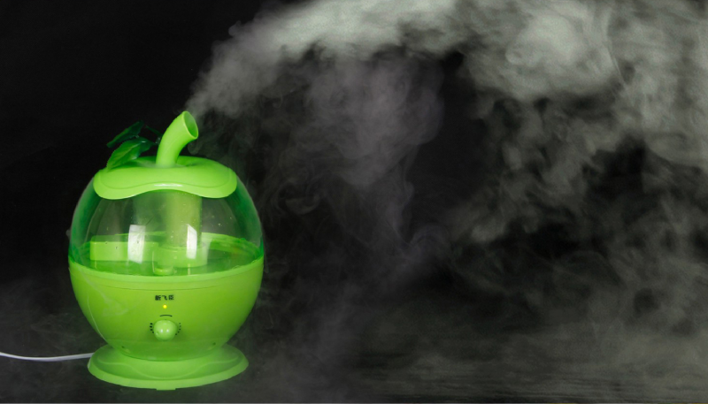 Unique Green Apple Ultrasonic Air Humidifier , Air Purifier , Aromatherapy , Air Diffuser (Green)