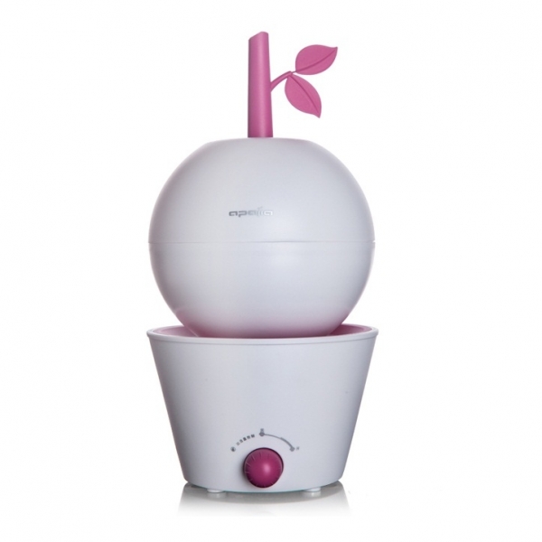 ProMist Little Apple Air Humidifier , Air Purifier , Aromatherapy (White Red)
