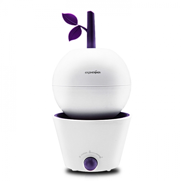 ProMist Little Apple Air Humidifier , Air Purifier , Aromatherapy (White Purple)