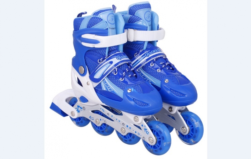 QF Professional Kid's Inline Skater (Blue) (M)