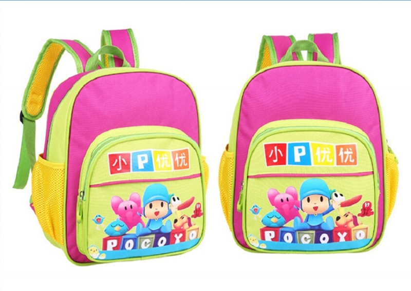 Pocoyo Cartoon School Bag /Backpack (Rose)