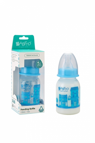 Babito Baby Feeding Bottle 4oz/120ml Charismata- Blue