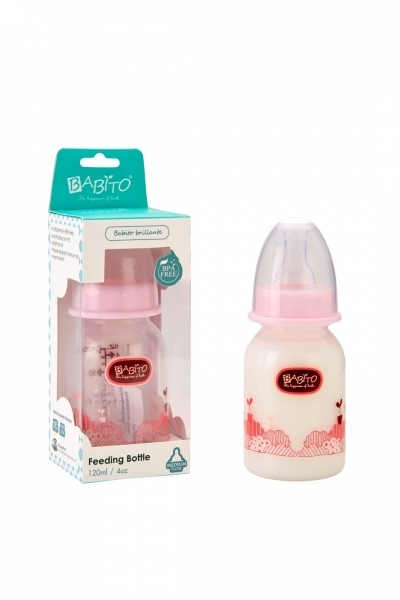 Babito Baby Feeding Bottle 4oz/120ml Charismata- Pink