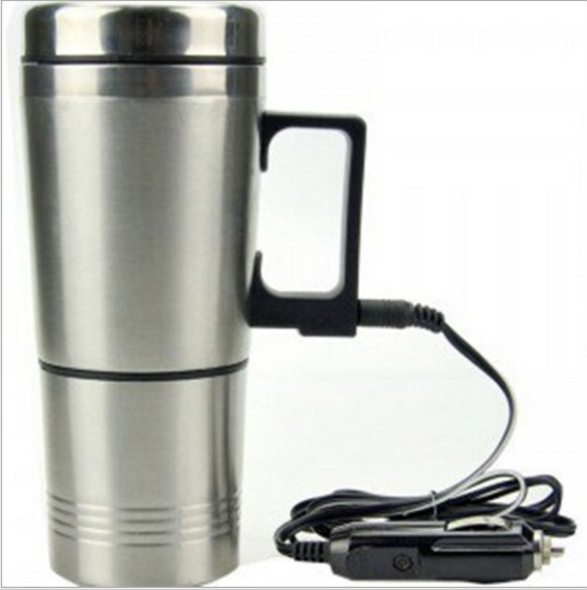 Car Electric Thermos Cup Stainless Steel 300ml 12V 70W 3in1 Set