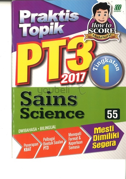 Sasbadi Praktis Topik PT3 2017 Sains Tingkatan 1