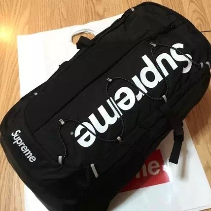 supreme backpack ss17 black