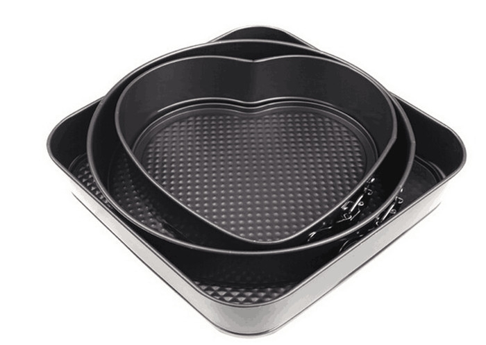3 in 1 Round Heart Square Shape Cake Mould