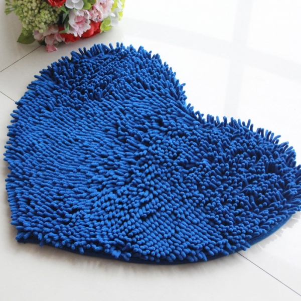 Cute Love Heart Shaped Non-slip Bathroom Rug Carpet Bath Mat FREE 1 PCS 40*60cm MEMORY FOAM CARPET ( random choose in color and pattern)