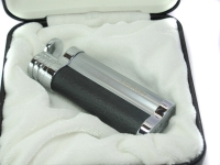Executive Style Metal and Leather Mix Lighter
