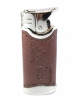 Brown Color Stylish PU Leather Wrapped Honest Lighter