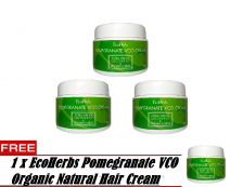 *Buy 3 FREE 1* Ecoherbs Pomegranate VCO Cream (Value Saving) For Stronger, Shinier Hair & Prevent Damages