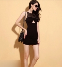 Fashion Sexy Lady Slim Mini Dress