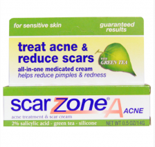 Scar Zone, Acne Treatment & Scar Diminishing Cream, Scar rem...