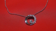 Fashion Silver Exotic Round Shape With Crystal Necklace