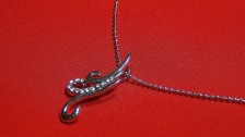 Fashion Silver Triple Hook Crystal Shape Necklace