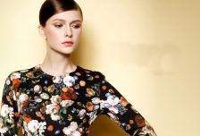 Fashion Floral Design Lady Mini Dress