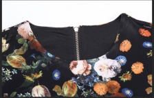 Fashion Floral Design Lady Mini Dress