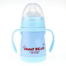 Jimmy Bear 2 in 1 Thermal Bottle 240ml (Pink)