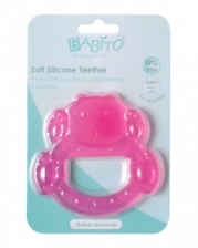 Babito Soft Silicone Baby Teether (Bear Transparent )