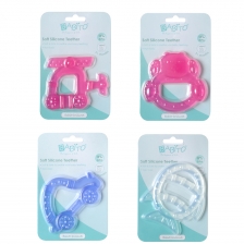 Babito Soft Silicone Baby Teether (Bear Transparent )